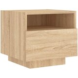  Noćni ormarići s LED svjetlima 2 kom boja hrasta 40x39x37 cm | shoptok.hr