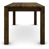  Hrastov stol 160 x 80 cm, braon brušen sa zlatnim efektom | shoptok.hr