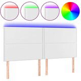  Posteljno vzglavje belo 180x5x118/128 cm umetno usnje, (20953183) | Shoptok.si