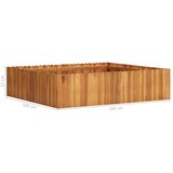  Posuda za sadnju 100 x 100 x 25 cm masivno bagremovo drvo | shoptok.hr