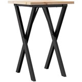  Blagovaonski stol X-oblika 50x50x75,5 cm od borovine i čelik | shoptok.hr