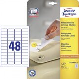 Avery Zweckform Odstranljive univerzalne etikete 45,7 x 21,2 mm 1/10 Cene