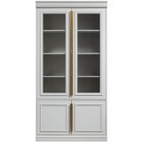 BePureHome Svetlo siva vitrina iz masivnega bora 110x215 cm Organize – Cene