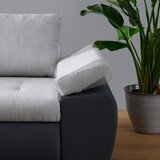 XORA SEDEŽNA GARNITURA, gladka tkanina svetlo siva, temno siva | Shoptok.si