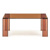 Kave Home Smeđi stakleni stolić za kavu 85x85 cm Adularia – | shoptok.hr