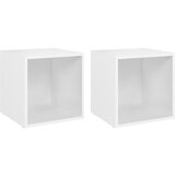 vidaXL TV omarice 2 kosa bele 37x35x37 cm iverna plošča, (20620961) | Shoptok.si