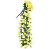 Božićni cvjetni vijenci 3 kom žuti 85 cm | shoptok.hr