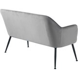 Unique Furniture Svijetlo siva baršunasti sofa 129 cm Berrie – | shoptok.hr