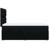 vidaXL Box spring postelja z vzmetnico črna 100x200 cm blago | Shoptok.si