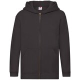 Fruit Of The Loom Black Kids Hoodie Zip Through Hooded Sweat Cijene