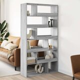 vidaXL Pregrada za prostor siva sonoma 100x33x187,5 cm inženirski les | Shoptok.si