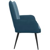 SOFA za dvije osobe Plava 115 x 61 x 87 cm Baršun | shoptok.hr