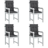  Jastuci za stolice 4 kom antracit 100 x 50 x 7 cm od tkanine | Eponuda.com