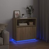  LED komoda Sonoma hrast 71 x 34,5 x 75 cm Konstruirano drvo | shoptok.hr