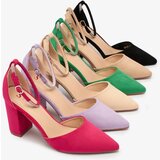 Resti Beige women's pumps with zircons Britica | Shoptok.si
