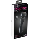 XouXou električni vibrator za masažu na baterije (crni) | shoptok.hr