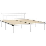 Furnova Posteljni okvir bel kovinski 200x200 cm, (21931935) | Shoptok.si