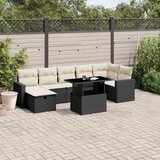 vidaXL 8-dijelni set vrtnih sofa od poliratana s jastucima crni | shoptok.hr