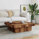  Stol za kavu staro drvo 90 x 90 x 28 cm od konstruiranog drva | shoptok.hr