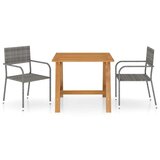  3-dijelni vrtni blagovaonski set sivi | shoptok.hr