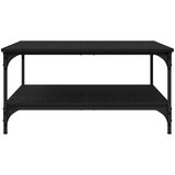 vidaXL Kava Stol Crni hrast 80 x 80 x 40 cm Konstruirano drvo | shoptok.hr