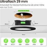 ALUSSO 6x zatemnljiv vgradni LED reflektor 4W IP44 | Shoptok.si