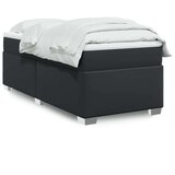  Krevet s oprugama i madracem crni 90 x 200 cm od umjetne kože | shoptok.hr