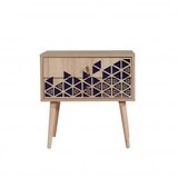 Hanah home Two 728 Noćni ormarić, 2 ladice, 60x61x40cm, Bukva | Eponuda.ba