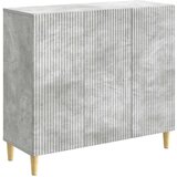  Strani šal Betonsko siva 89 x 34,5 x 80 cm Inženirski les, (5000217429) | Shoptok.si