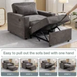 Relax fotelja krevet 3u1 Hudson 1215 - Brown