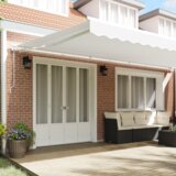 vidaXL Automatska Uvlačiva Tenda Bijela 600x300 cm, Zamjenski Materijal za Tendu za okvir 6x3 m Bijela | shoptok.hr