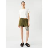 Koton Shorts - Khaki - Normal Waist