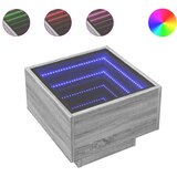  Noćni ormarić s beskonačnim LED boja hrasta 40 x 40 x 30 cm | shoptok.hr