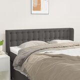  Uzglavlje s ušima sivo 147x16x78/88 cm od umjetne kože | shoptok.hr