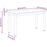  Klupa Umjetnička hrastovina 80 x 35 x 45 cm Konstruirano drvo | shoptok.hr
