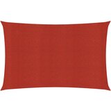 vidaXL Senčno jadro 160 g/m² rdeče 3,5x4,5 m HDPE Cene