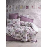 L'essential Maison maro - dusty rose dusty rosewhitepurplebrown ranforce double quilt cover set | ePonuda.com