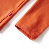  Dječja majica s dugim rukavima tamnonarančasta 92 | shoptok.hr