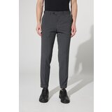 Altinyildiz classics Men's Anthracite Slim Fit Slim Fit See-through Patterned Flexible Elastic Waist Trousers. | Shoptok.si
