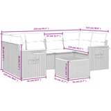  7-dijelni set vrtnih sofa sivi od poliratana | shoptok.hr