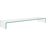 Maison Chic Stojalo za TV / ekran - TV stojalo - Stojalo za ekran stekleno prozorno 120x30x13 cm, (21701693) | Shoptok.si