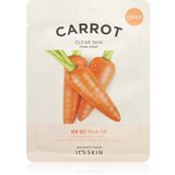 It'S Skin The Fresh Mask Carrot maska iz platna s čistilnim učinkom 19 g Cene