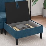  Stolić za sofu s pohranom Plava Baršun | shoptok.hr