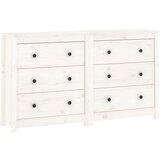 Maison Chic Komoda - Predalnik bela 140x35x80 cm trdna borovina, (21716152) Cene