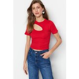 Trendyol Blouse - Red - Fitted Cene