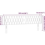  Vzglavje z ušesi temno modro 203x16x78/88 cm žamet, (20792979) | Shoptok.si