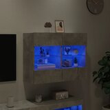TV ormarić s LED svjetlima siva boja betona 78,5x30x60,5 cm | shoptok.hr