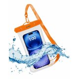 Swissten iPEAX vodootporna futrola IP68 za smarthphone 7" + vezica, narančasta | shoptok.hr