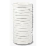 Mette Ditmer Denmark Bela porcelanasta ročno izdelana vaza Ribbon – Cene
