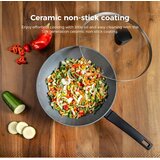 BE Living 3-delni set ponev (20-24-28 cm) + wok s pokrovom 28 cm BE Living - Delight black | Shoptok.si